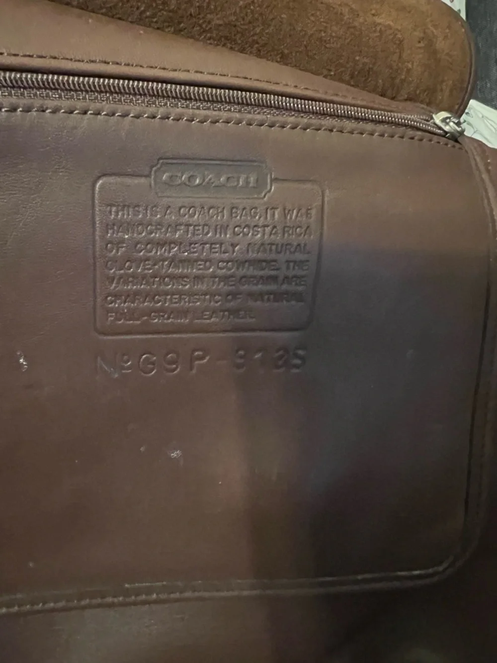 Vintage 90s Coach Mahogany Leather Hippie Flap Bag 9135 🤎